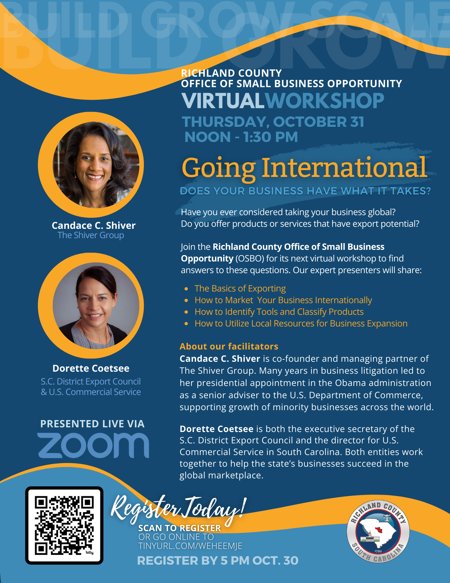 OSBO Virtual Workshop: Going International - Oct. 31, 2024