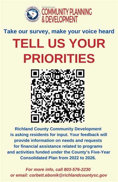 Richland County Community Development 5 Year Consolidated Plan FY 2022-2026 Events